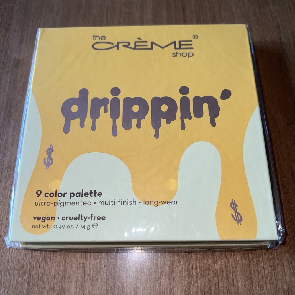 NEW CRÈME SHOP DRIPPIN 9 Color Neutral Eyeshadow Palette Vegan And Cruelty Free